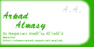 arpad almasy business card